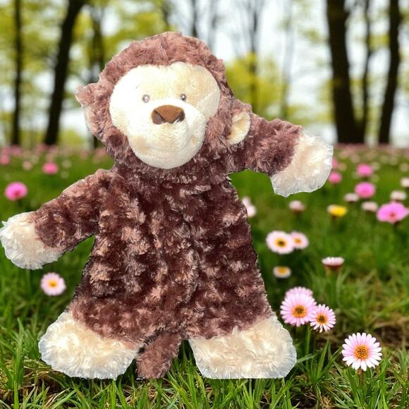 Baby Ganz Lovey Plush Flat A Pat Monkey Security Blanket Stuffed Animal 17” - Picture 13 of 13